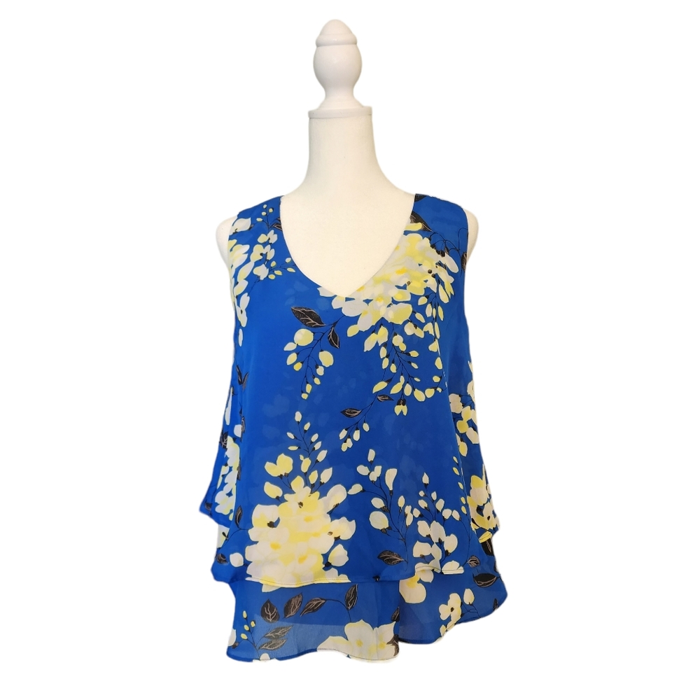Liz Claiborne Lightweight Sheer Floral Top